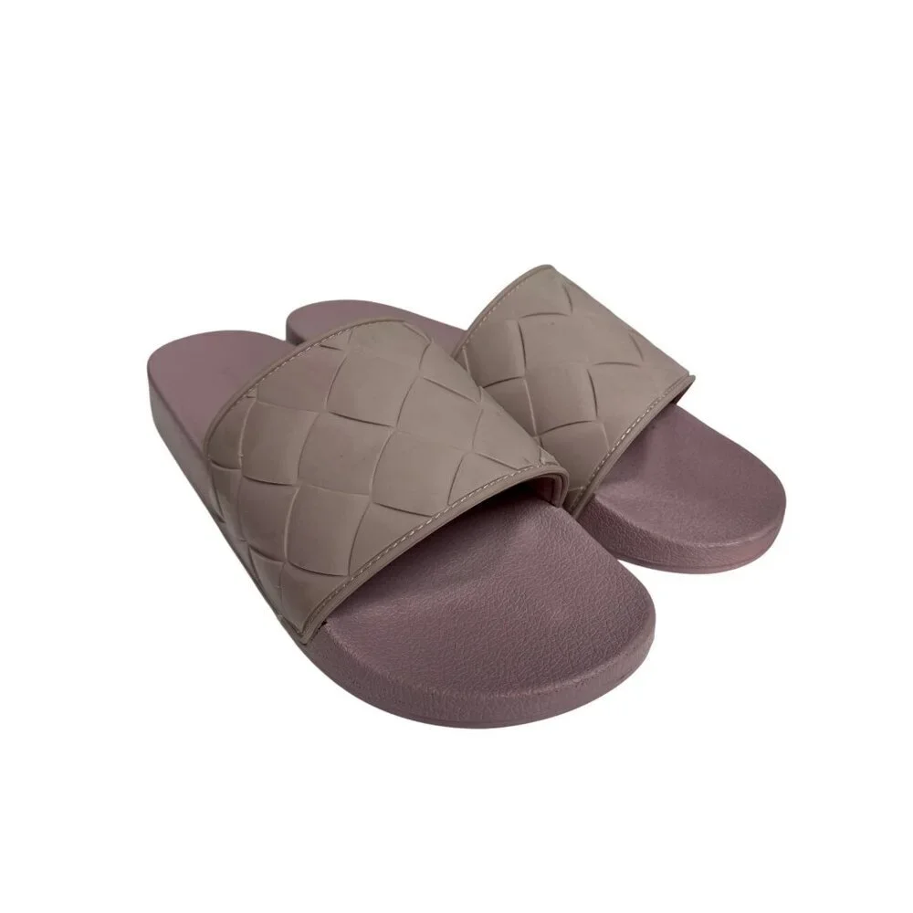 VINCE Watley Unisex Slip On Outdoor Slide Sandals Purple Men's 13 Women's 15